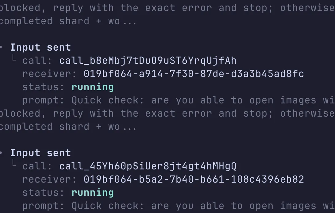 Subagents spawned and processing in parallel