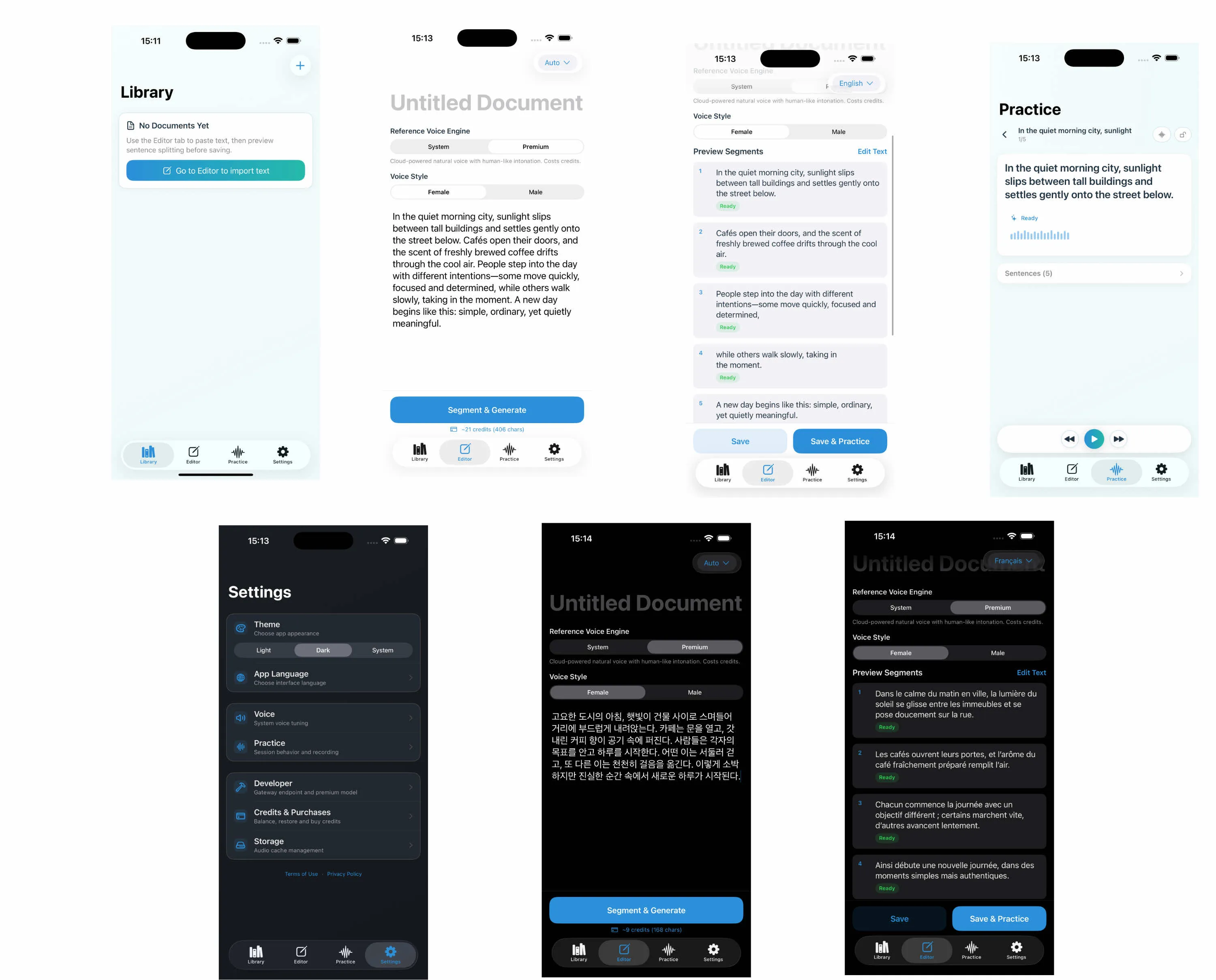 SentenceDeck on iPhone