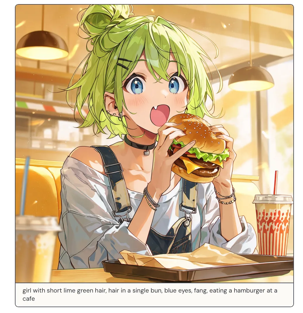 Burger scene example balancing lighting and structure