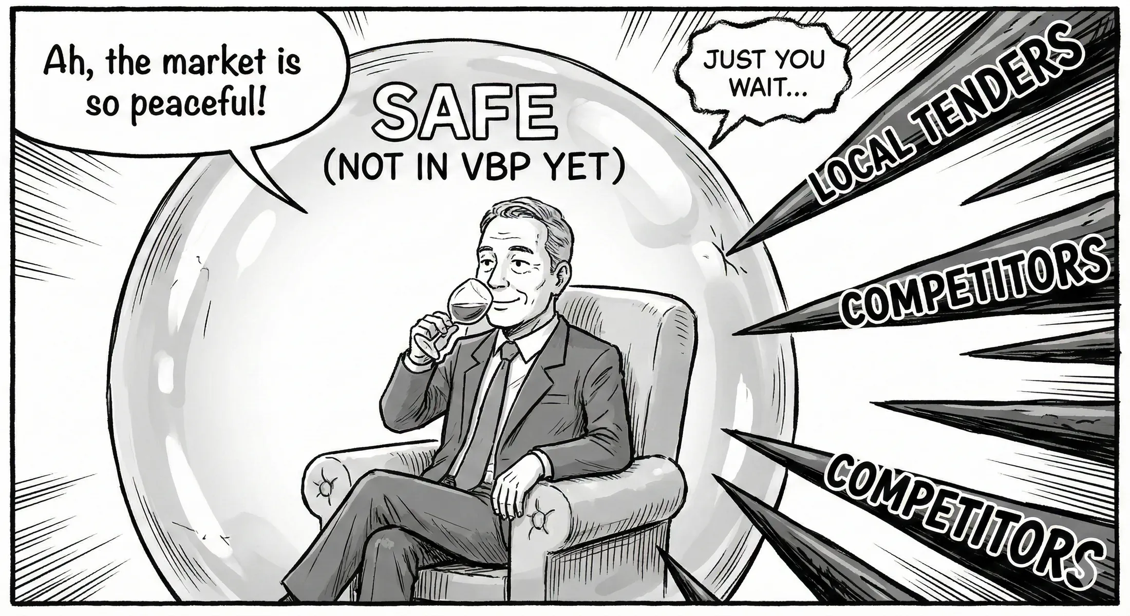 Not in VBP yet, but competition squeezes prices (illustration)