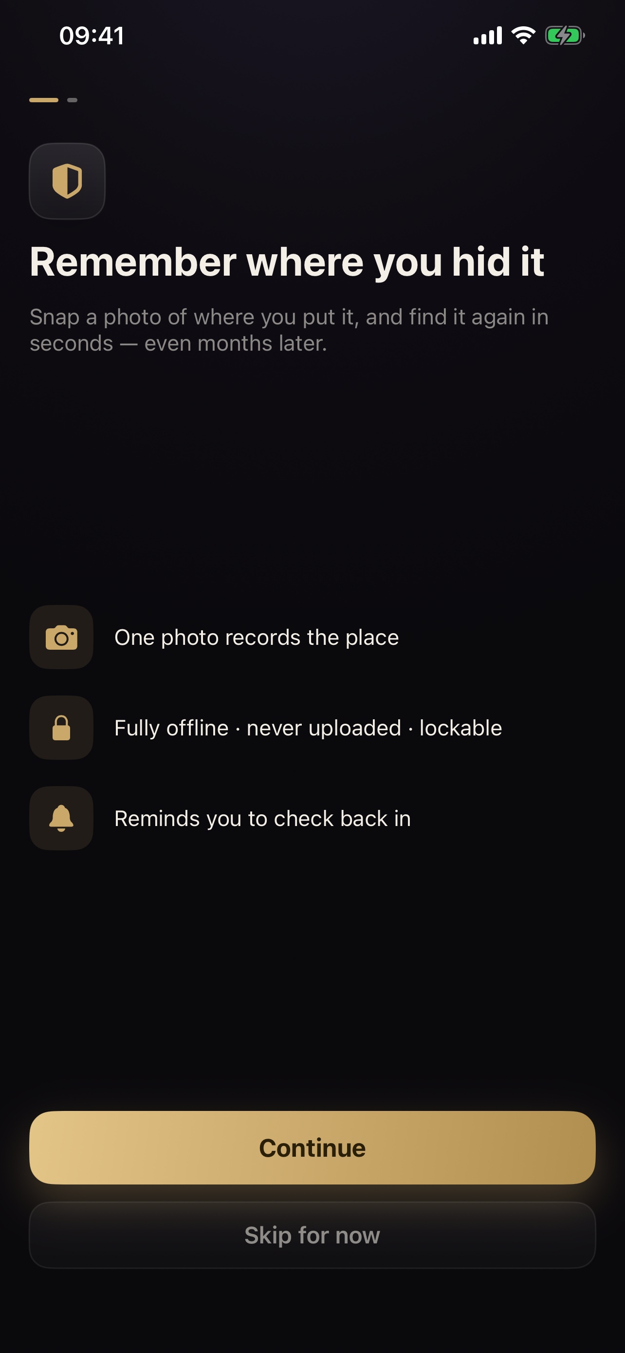 HushVault app screenshot 1