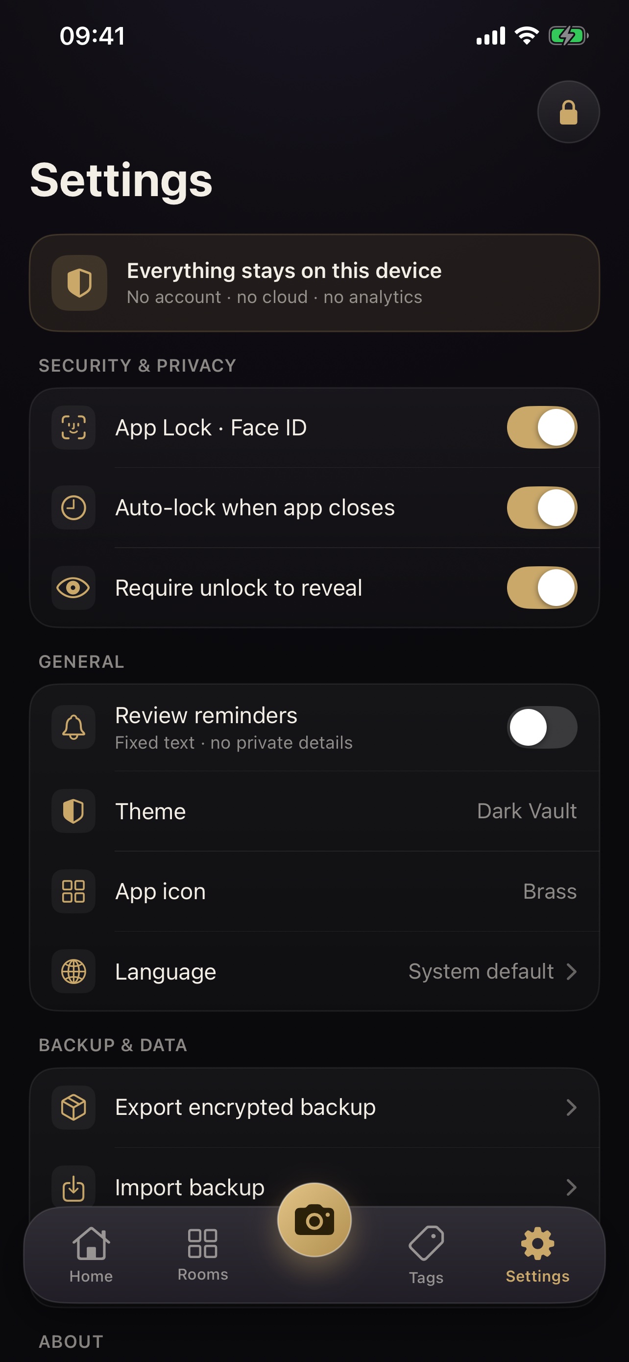 HushVault app screenshot 4