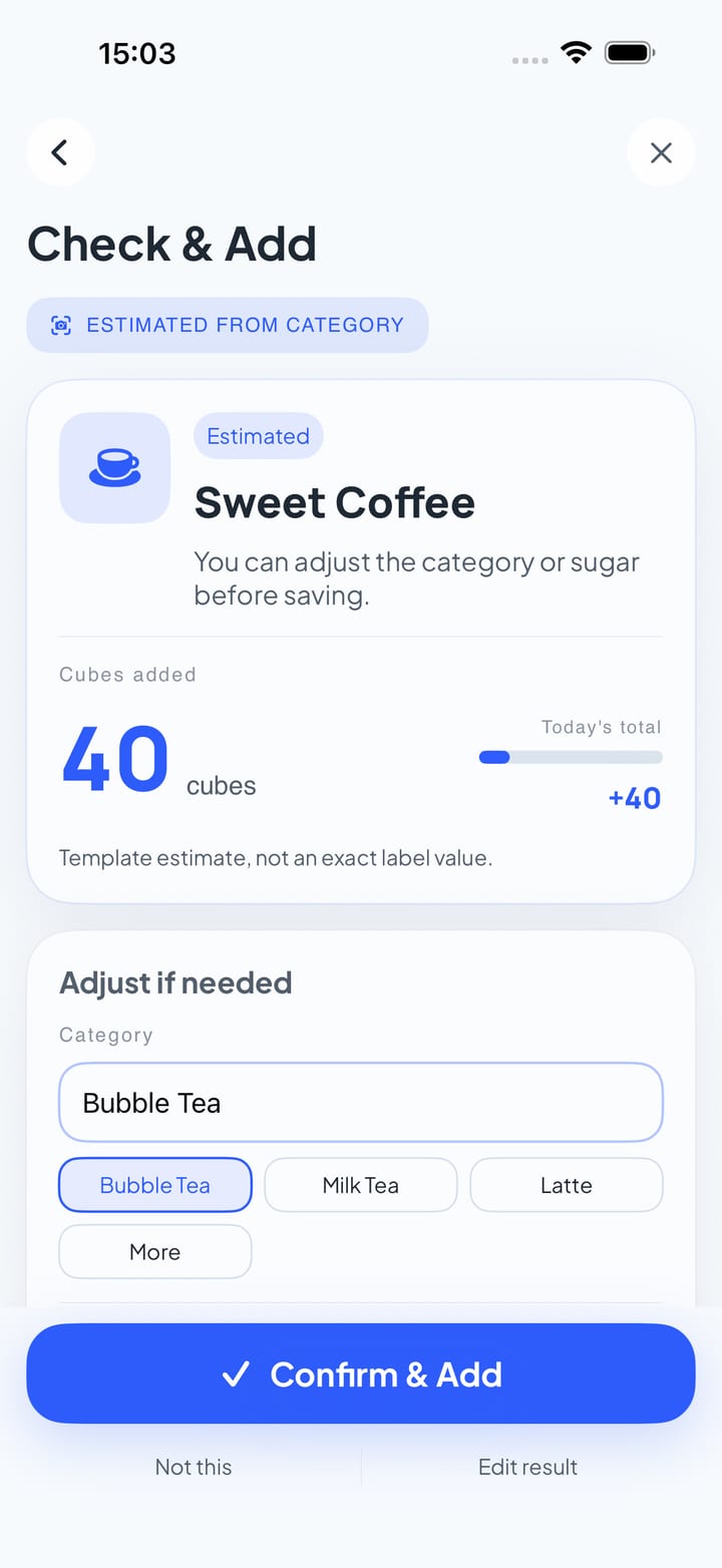 SugarCurfew app screenshot