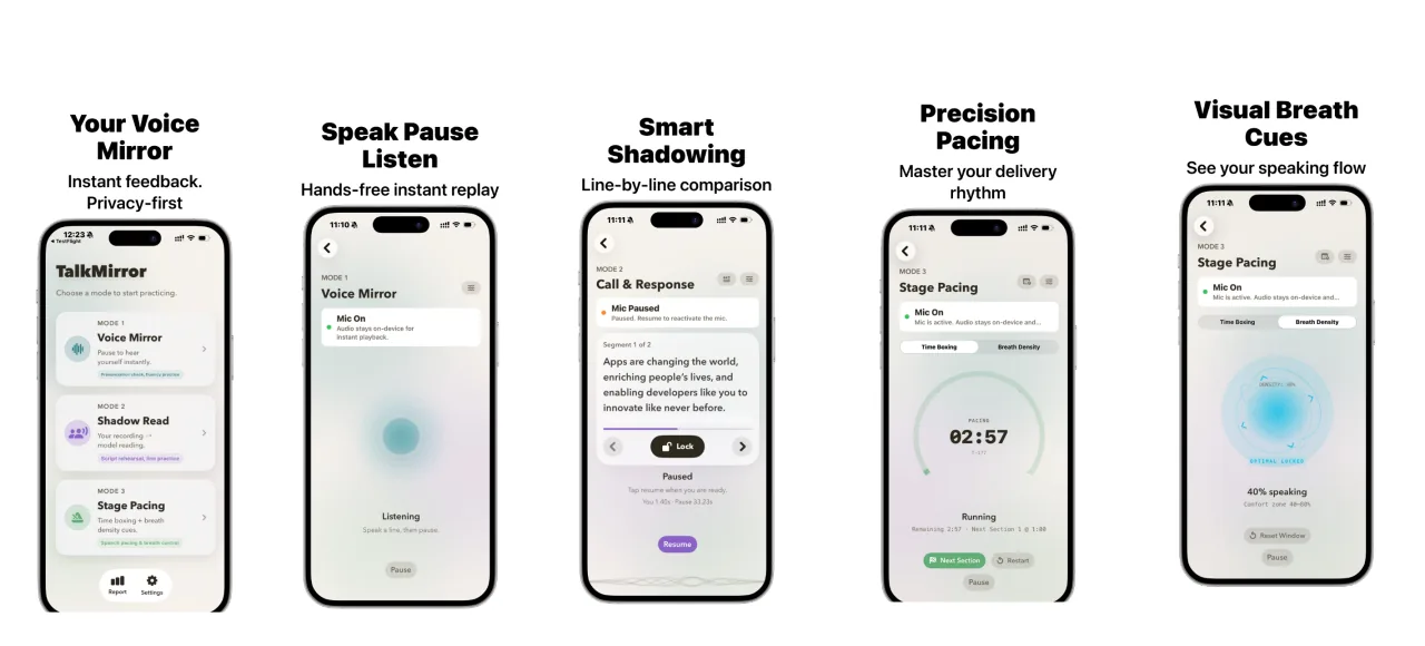TalkMirror app screenshot